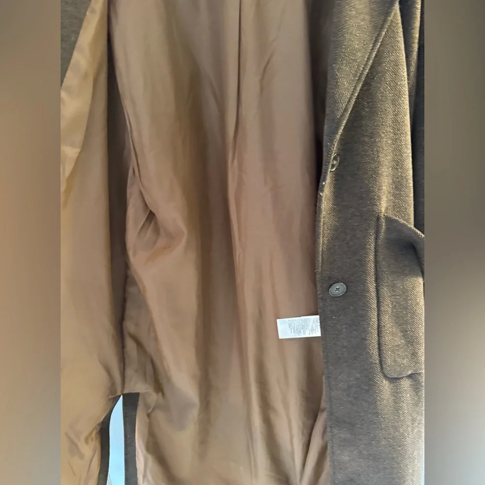 Levi Strauss brown wool blend oversized overcoat - Picture 7 of 9